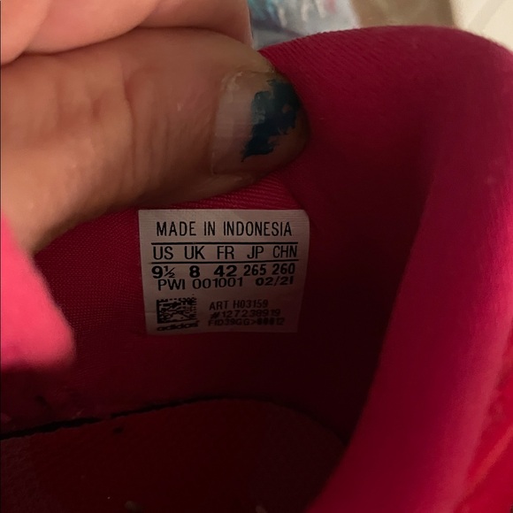 Adidas x Marimekko 9.5 Hot pink /pink Edge Lux prime green bounce sneakers - Picture 3 of 16